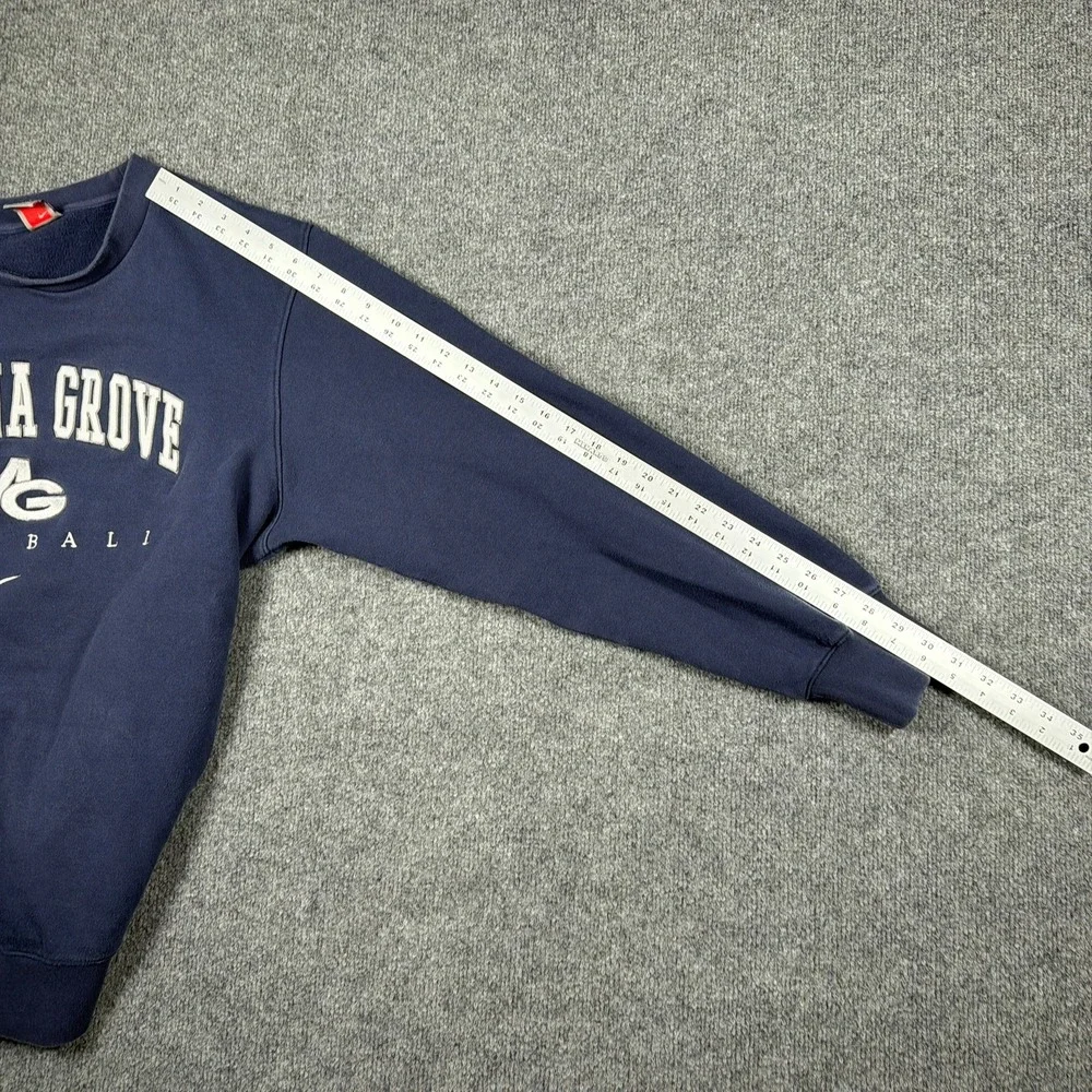Nike‎ Team Sweatshirt Mens XXL Navy Blue Monona Grove Football Crewneck